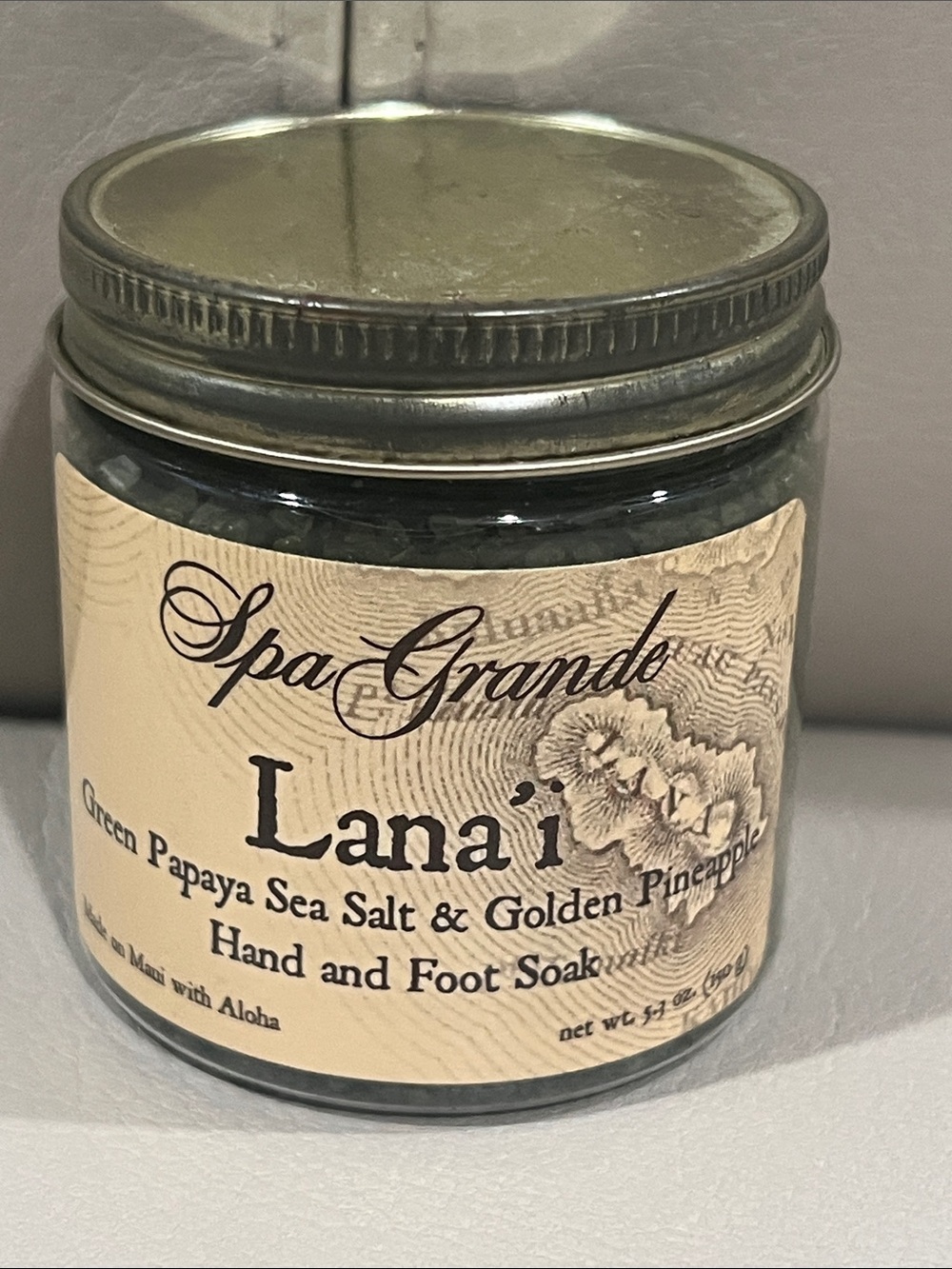 Spa grande Lanai green papaya sea salt & golden pineapple hand and foot soak